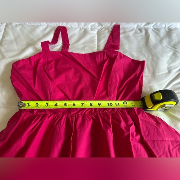 NEW PRIV NONNIE POPLIN COCKTAIL DRESS IN PINK SZ XL - Picture 7 of 8